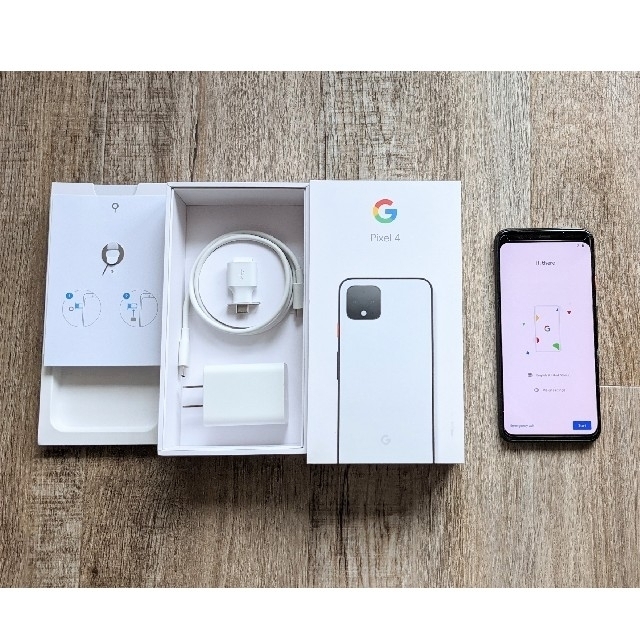 Google Pixel(グーグルピクセル)のgoogle pixel4 128gb　ホワイト　イヤホン同梱 スマホ/家電/カメラのスマートフォン/携帯電話(スマートフォン本体)の商品写真