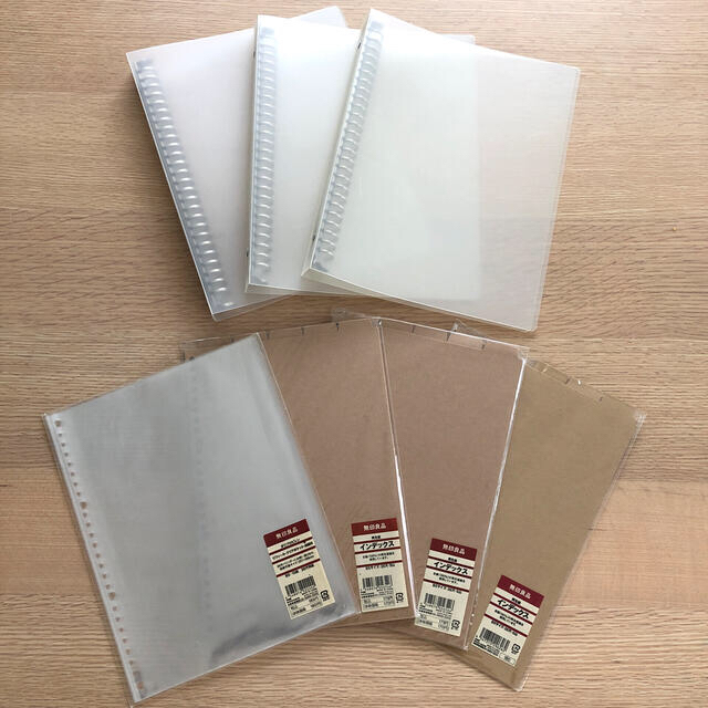 MUJI (無印良品)(ムジルシリョウヒン)の無印良品 バインダー インデックスセット インテリア/住まい/日用品の文房具(ファイル/バインダー)の商品写真