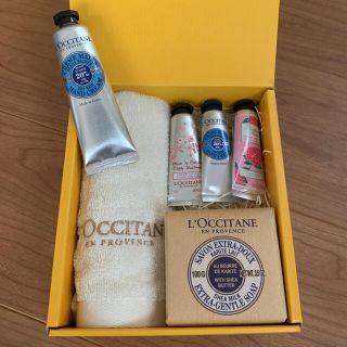 ロクシタン(L'OCCITANE)のロクシタンハンドクリーム　タオルセット(ハンドクリーム)