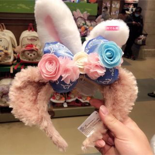 上海ディズニー新作　うさぎいっぱい蝶々カチューシャ