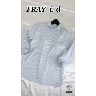 フレイアイディー(FRAY I.D)の美品♪ FRAY i d フレイアイディー  ストライプシャツ(シャツ/ブラウス(長袖/七分))