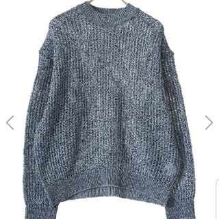 サンシー(SUNSEA)のYOKE / LARGE MESHED CREW NECK RIB KNIT(ニット/セーター)