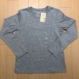 ムジルシリョウヒン(MUJI (無印良品))のmar様専用　MUJI 無印良品　クルーネック長袖Tシャツ　ライトグレー　L(カットソー(長袖/七分))