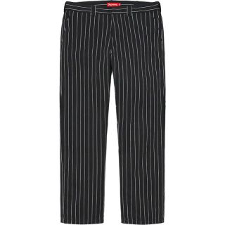 シュプリーム(Supreme)のSupreme Work Pant Black Stripe  チノパン　34(チノパン)