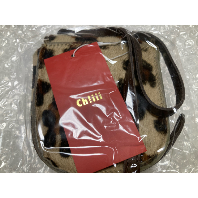 新品未使用タグ付 chiiiibag wallet necklace レオパード