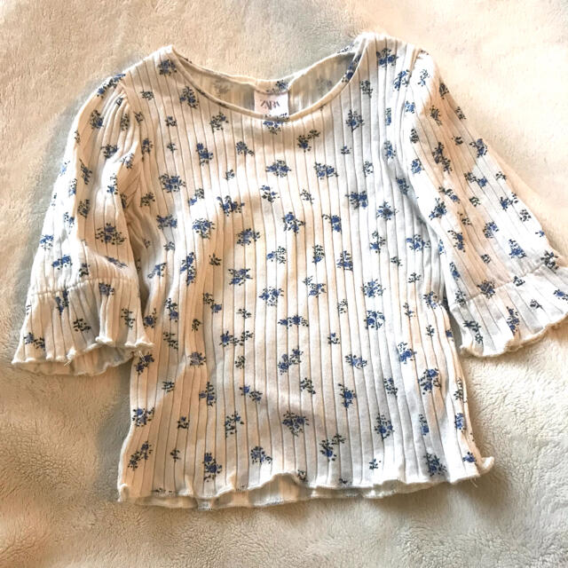 ZARA KIDS(ザラキッズ)のMaxim16様専用 ZARA キッズ リブTシャツ 116cm キッズ/ベビー/マタニティのキッズ服女の子用(90cm~)(Tシャツ/カットソー)の商品写真