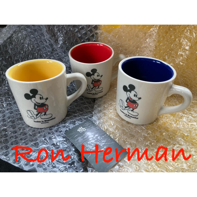 ロンハーマン Ron Herman 10周年記念ミッキー マグカップ　3個セットキッチン/食器