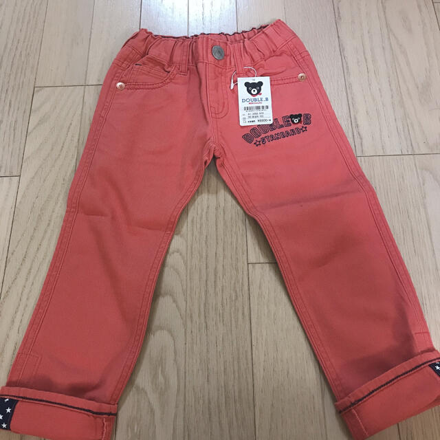 DOUBLE.B(ダブルビー)のミキハウス　ダブルビー　パンツ　ピンク　１００センチ　春 キッズ/ベビー/マタニティのキッズ服男の子用(90cm~)(パンツ/スパッツ)の商品写真