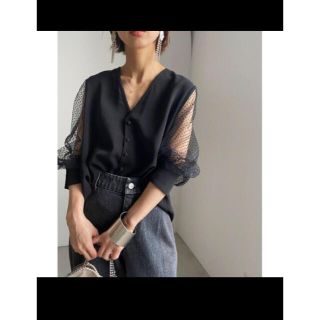 アメリヴィンテージ(Ameri VINTAGE)のAmeri 2WAY DOT SLEEVE BLOUSE 20AW ブラウス(シャツ/ブラウス(長袖/七分))