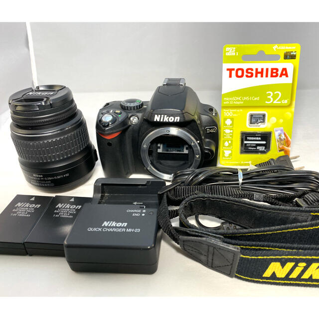 Nikon D40 ダブルレンズセット 三脚付き