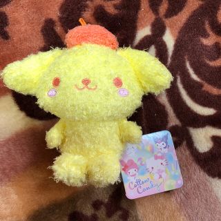 ポムポムプリン(ポムポムプリン)のサンリオ　プリン　ゆるかわ　マスコット(ぬいぐるみ)