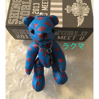 シャイニー(SHINee)のSHINee ベアキーホルダー　ブルー(アイドルグッズ)