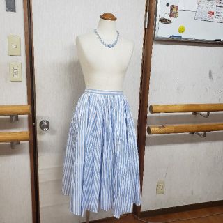 ジュンコシマダ(JUNKO SHIMADA)のMOTTANAI様専用ジュンコシマダパート2  ストライプロングスカート(ロングスカート)