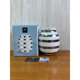 ケーラー(Kahler)の値下済【287】KAHLER Omaggio vase H200 silver (花瓶)