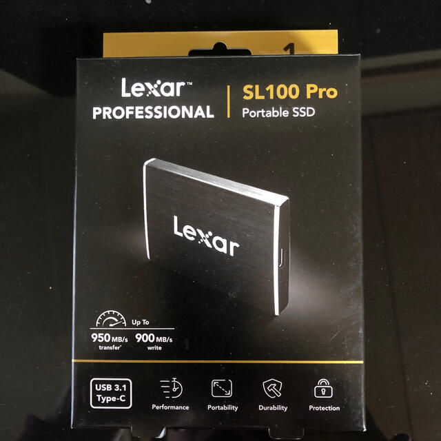 Lexar usb3.1 Type-C 外付けSSD SL 100 Pro 新品スマホ/家電/カメラ