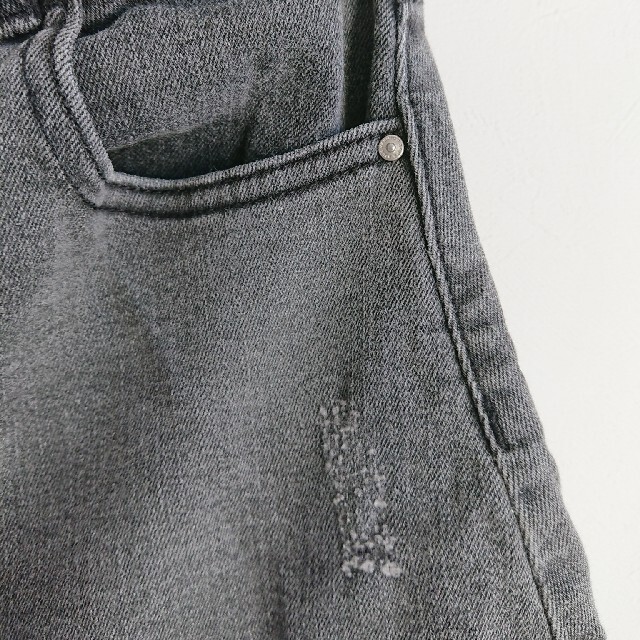 ZARA KIDS(ザラキッズ)のブラックデニムスカート キッズ/ベビー/マタニティのキッズ服女の子用(90cm~)(スカート)の商品写真