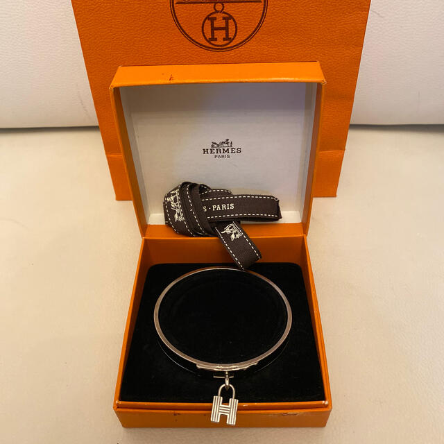 エルメス　HERMES  ケリー　バングル　シルバー　ブラック