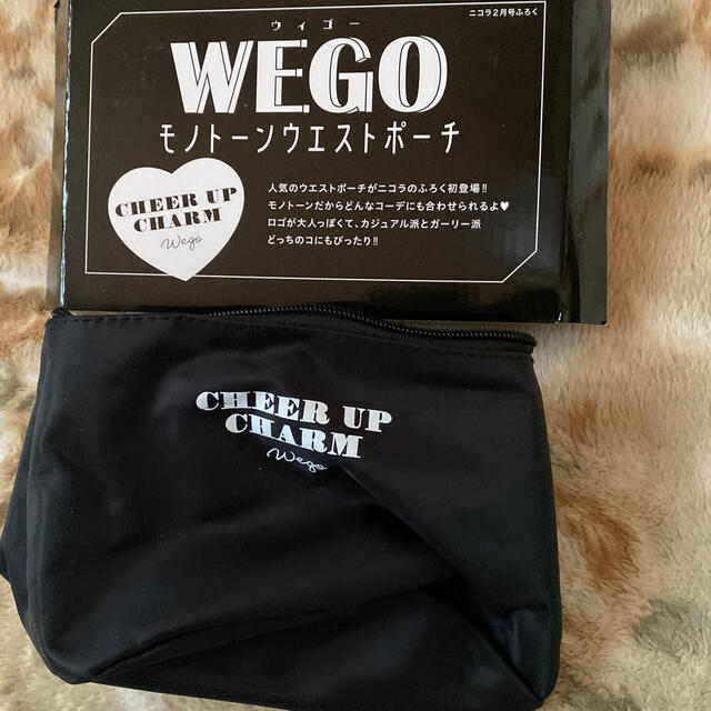 WEGO(ウィゴー)のWEGO モノトーンウエストポーチ レディースのバッグ(ボディバッグ/ウエストポーチ)の商品写真