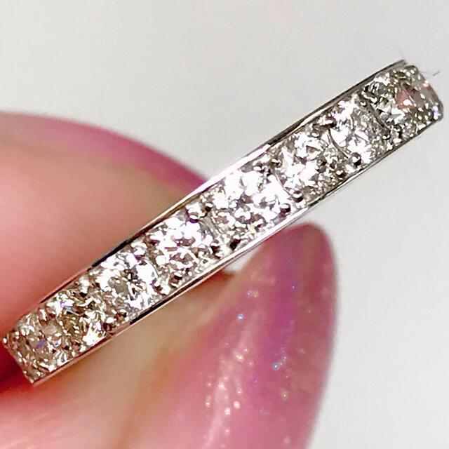 1.00ct 上質天然ダイヤモンド　PT950 エタニティリング レディースのアクセサリー(リング(指輪))の商品写真