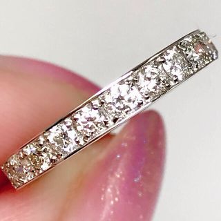 1.00ct 上質天然ダイヤモンド　PT950 エタニティリング(リング(指輪))