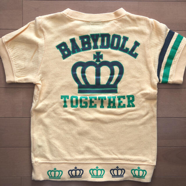 BABYDOLL(ベビードール)のベビードール ミッキー Tシャツ 110 2枚セット キッズ/ベビー/マタニティのキッズ服男の子用(90cm~)(Tシャツ/カットソー)の商品写真