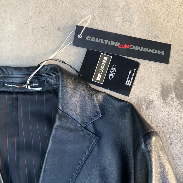 Jean Paul GAULTIER ステッチ レザー テーラードジャケット