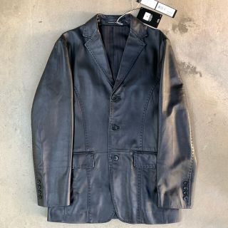 Jean Paul GAULTIER ステッチ レザー テーラードジャケット