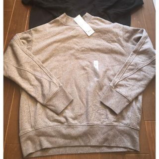 ユニクロ(UNIQLO)の猫村ねこ様専用☆新品タグ付き☆UNIQLO UスウェットプルオーバーXLブラウン(トレーナー/スウェット)