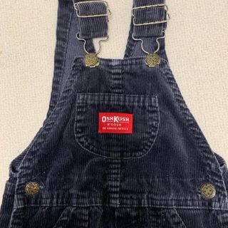 オシュコシュ(OshKosh)のオシュコシュ　オーバーオール　ブラック　2T(パンツ/スパッツ)