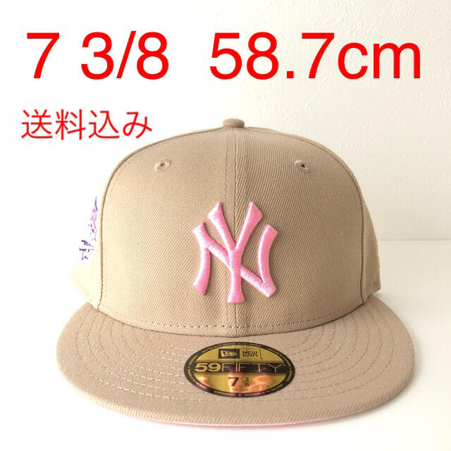 キャップNew Era ツバ裏ピンク 3/8 ニューエラ ヤンキース キャップ Cap