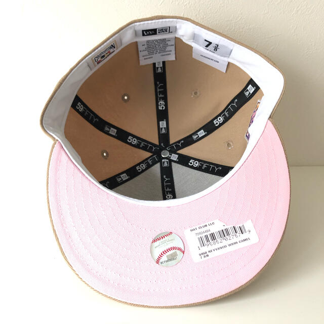 ツバ裏ピンク ニューエラ 7 3/8 NEWERA