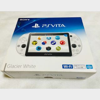 プレイステーションヴィータ(PlayStation Vita)の☆本体未使用品☆ PSVita PCH-2000 ZA22 グレイシャーホワイト(家庭用ゲーム機本体)