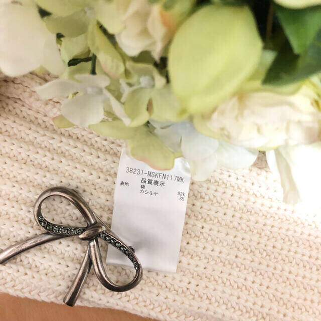 美品▫️FOXEY 38✧’18年⁎˳ オフホワイト系♢カシミヤ混✧₊ ニット 3