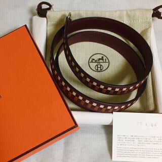 エルメス(Hermes)の【新品未使用】エルメス✨バンドリエール トレサージュ・ドゥキュイール(ショルダーバッグ)