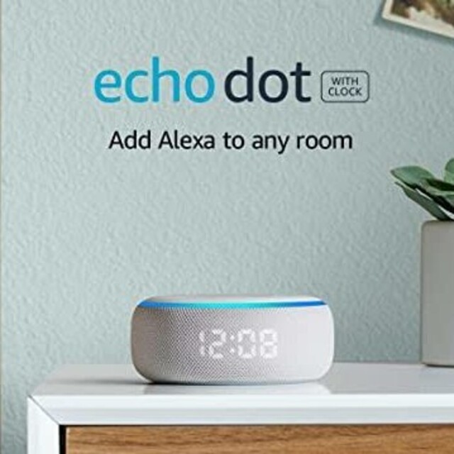 【送料無料】echo dot with clock 【アレクサ】 1