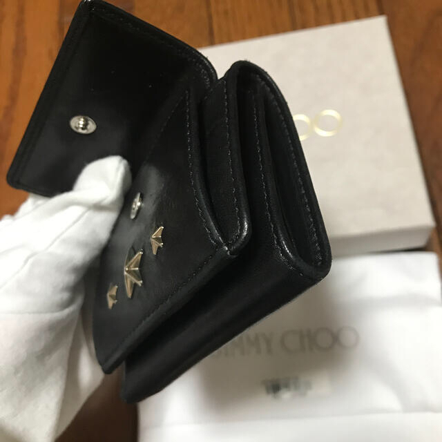 JIMMY CHOO(ジミーチュウ)のたーさん専用JIMMY CHOOレザーコンパクト三つ折り財布 レディースのファッション小物(財布)の商品写真