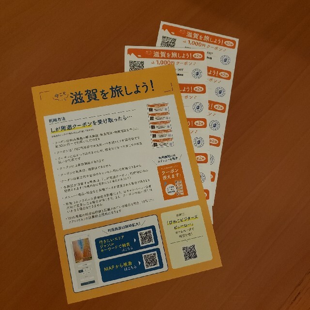 専用出品　今こそ滋賀を旅しよう、しが周遊クーポン