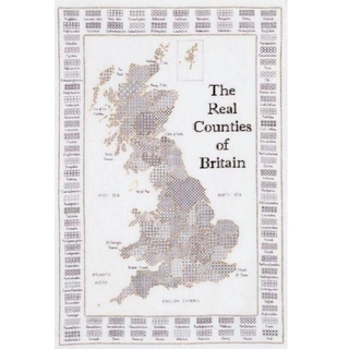 ブラックワーク刺繍　図案「イギリスの古い地図」(型紙/パターン)