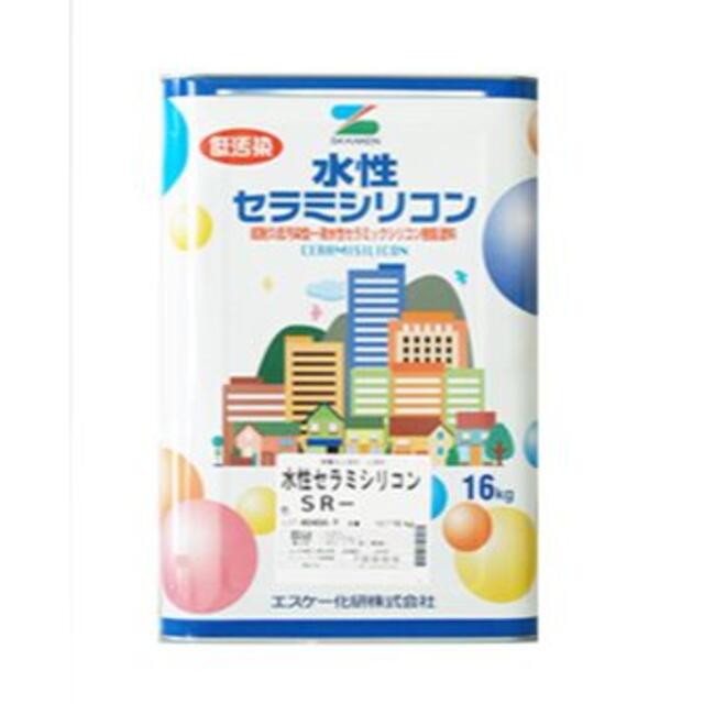エスケー化研 水性セラミシリコン ツヤ有 白 16K エスケー化研 水性セラミシリコン ツヤ有 白 16K