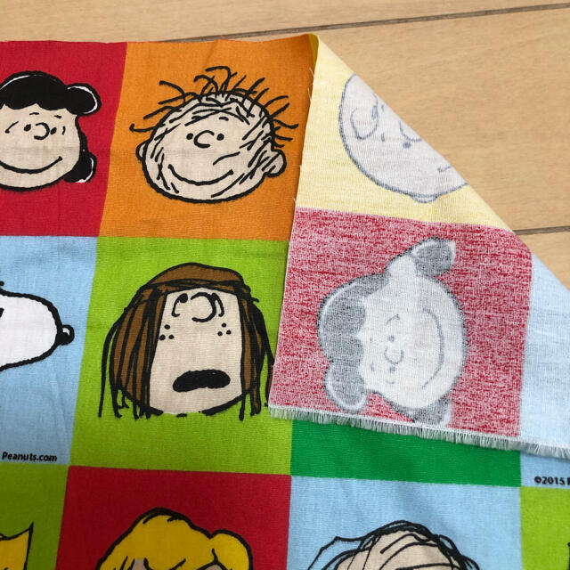 SNOOPY(スヌーピー)の生地 はぎれ  スヌーピーフェイス ハンドメイドの素材/材料(生地/糸)の商品写真