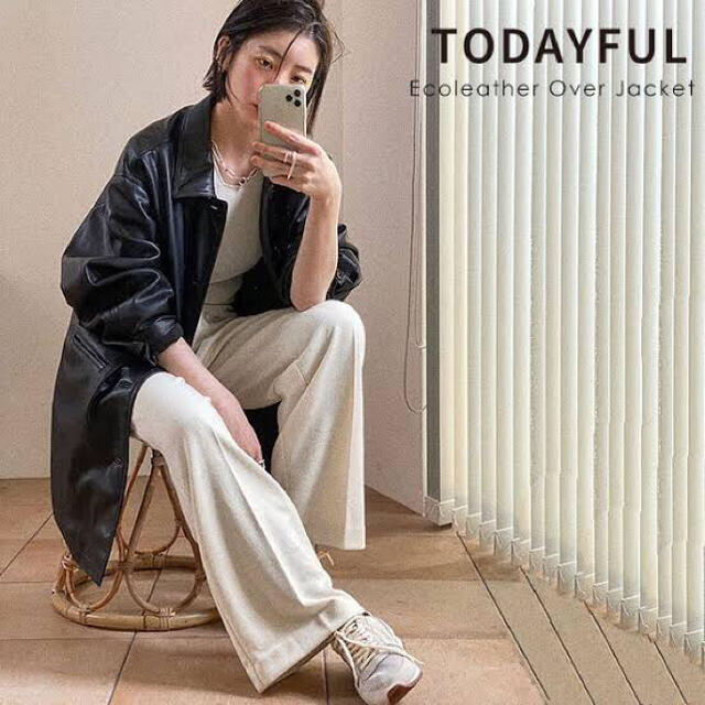 TODAYFUL(トゥデイフル)のtodayful エコレザーオーバージャケット レディースのジャケット/アウター(その他)の商品写真