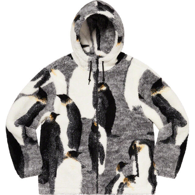Supreme - L Supreme Penguins Hooded Fleece Jacket の通販 by ベース ...