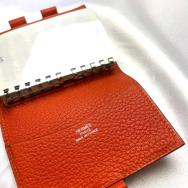 エルメスHERMES オレンジ　アジェンダPM ミニ手帳