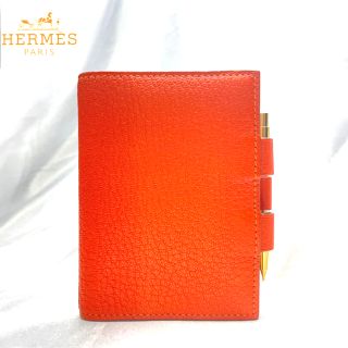 エルメス(Hermes)のエルメスHERMES オレンジ　アジェンダPM ミニ手帳(手帳)