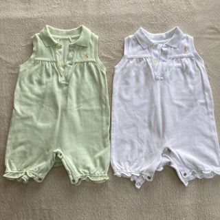 ラルフローレン(Ralph Lauren)のisland afternoon様専用　ポロシャツ風ノースリーブロンパース(ロンパース)