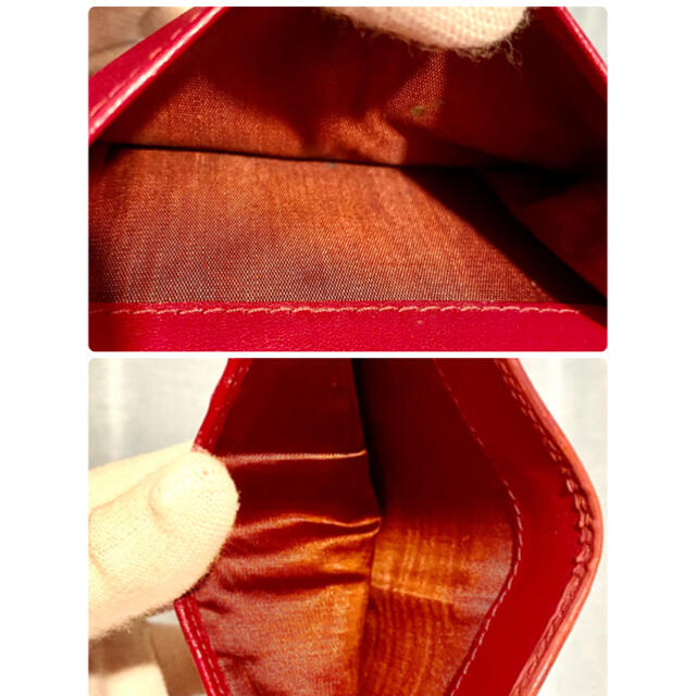 PRADA(プラダ)のPRADA    プラダ　三つ折り財布　レッド　赤　レザー レディースのファッション小物(財布)の商品写真