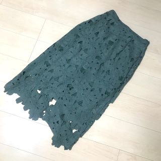 ザラ(ZARA)のロングスカート　グリーン(ロングスカート)