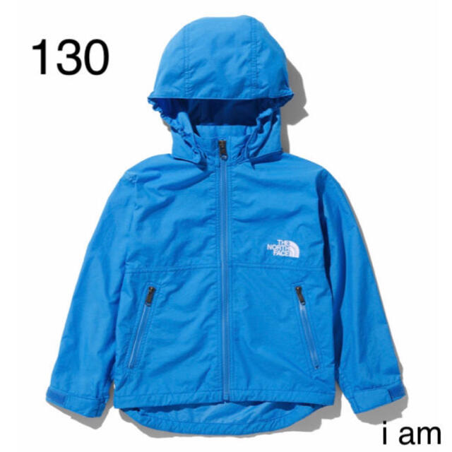 THE NORTH FACE(ザノースフェイス)の新品　ノースフェイス　ウインドブレイカー　コンパクトジャケット 130 ブルー キッズ/ベビー/マタニティのキッズ服男の子用(90cm~)(ジャケット/上着)の商品写真