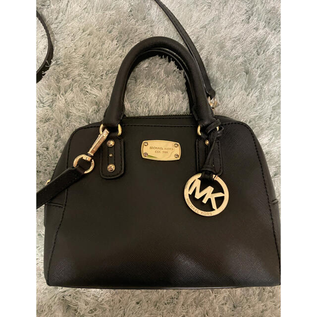 取り外し長さ調節可能ブラック美品☆MICHAEL KORS♡ハンドバック　ショルダーバック　マイケルコース