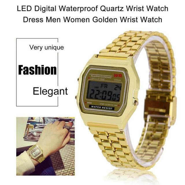 CASIO(カシオ)のCasio デジタル LED 腕時計 防水 メンズ レディース ファッション メンズの時計(腕時計(デジタル))の商品写真